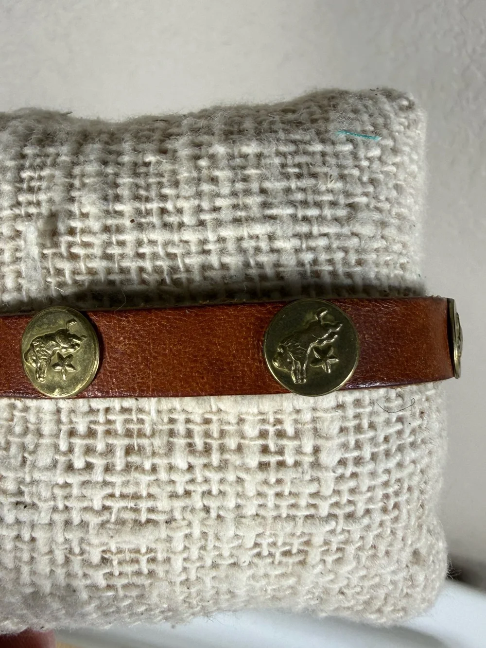 Capricorn Brass & Leather Bracelet